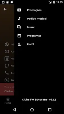 Clube FM Botucatu android App screenshot 0