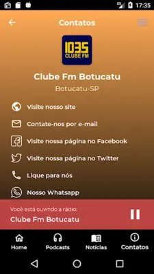 Clube FM Botucatu android App screenshot 2